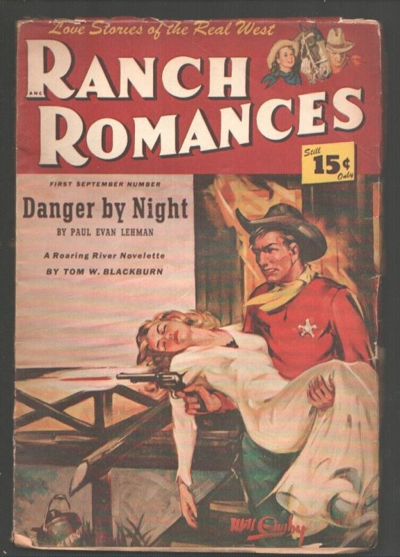 Ranch Romances-9/1/1948-Spicy GGAcover by Will Gimby-Fanny Ellsworth editor-P...