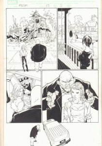 Marvel Knights Spider-Man #15 p.5 - Absorbing Man - 2005 Signed art by Billy Tan