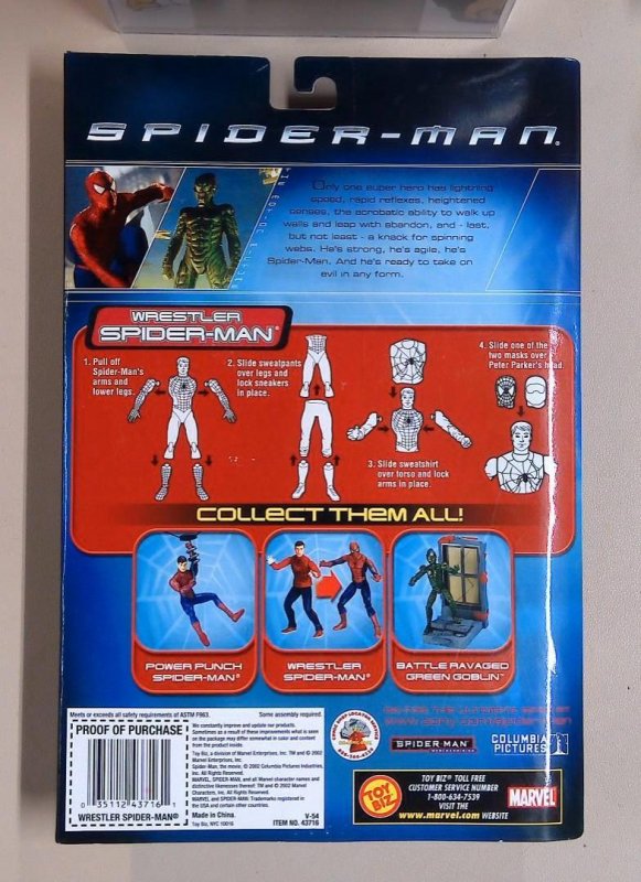 Wrestler Spider-Man, Spider-Man, Toy Biz, 2002 RARE!