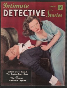 Intimate Detective Stories #6 8/1940-sin shanty-violent-pulp thrills-FN/VF