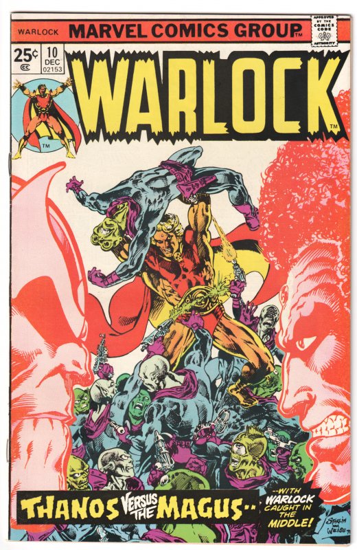 Warlock #10 (1975) Thanos vs Magus by Jim Starlin!