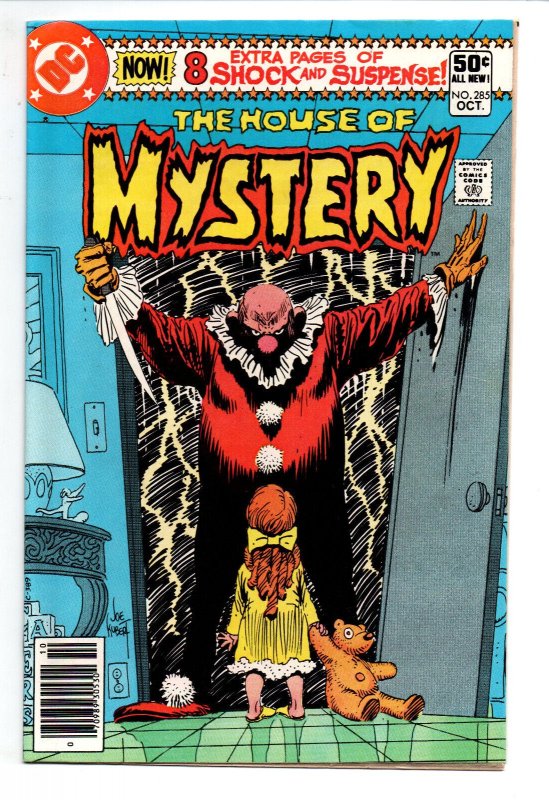 House of Mystery #285 newsstand - Clown Cover - Horror - 1980 - FN/VF 