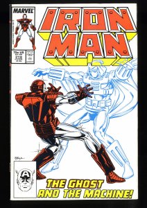 Iron Man #219 VF- 7.5 1st Ghost!