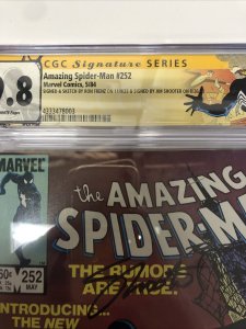 Amazing Spider-Man (1984) # 252 (CGC 9.8 SS)Signed Shooter Signed & Sketch Frenz