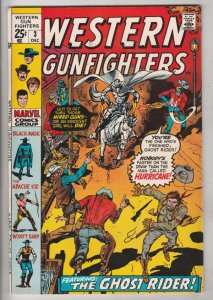 Western Gunfighters #3 (Dec-70) NM- Mid-Grade Ghost Rider, Wyatt Earp, Black ...