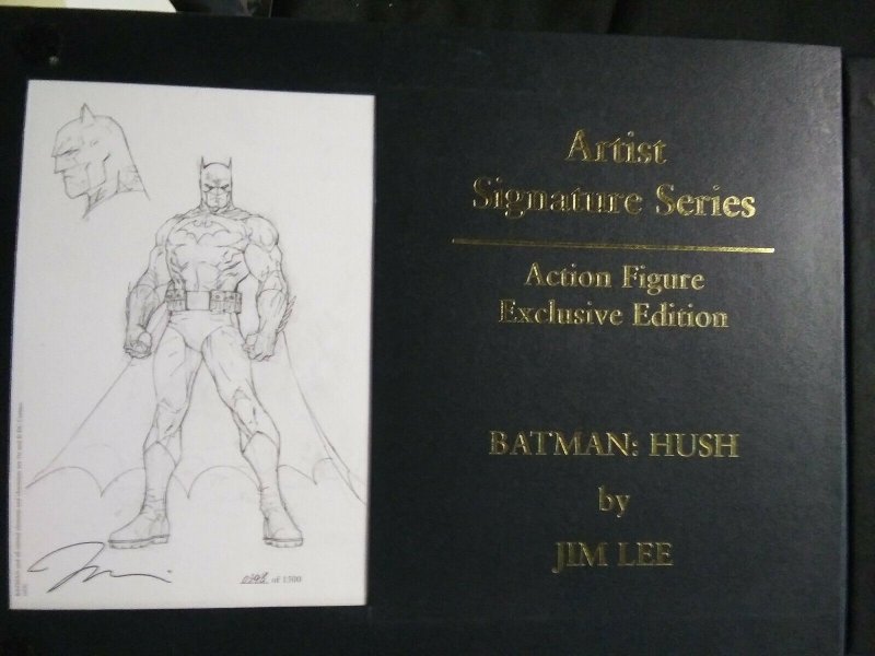 BATMAN - ARTIST SIGNATURE SERIES FIGURE EXCLUSIVE EDITION:HUSH BY JIM LEE MINT