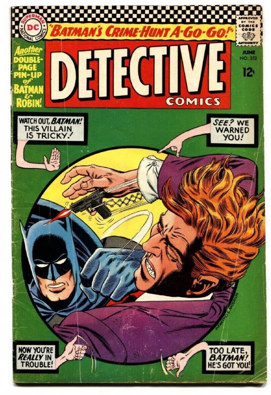 DETECTIVE COMICS #352 comic book-1966-BATMAN DC VG