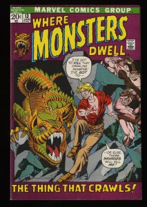 Where Monsters Dwell #13 VF 8.0
