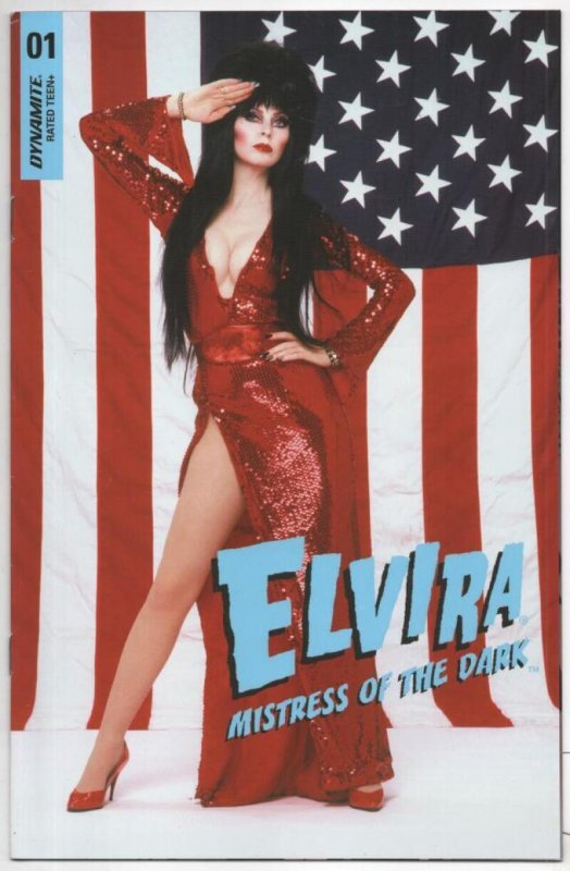 ELVIRA Mistress of the Dark #1 Exclusive, NM, Dynamite, 2018, Photo cv, more Fem