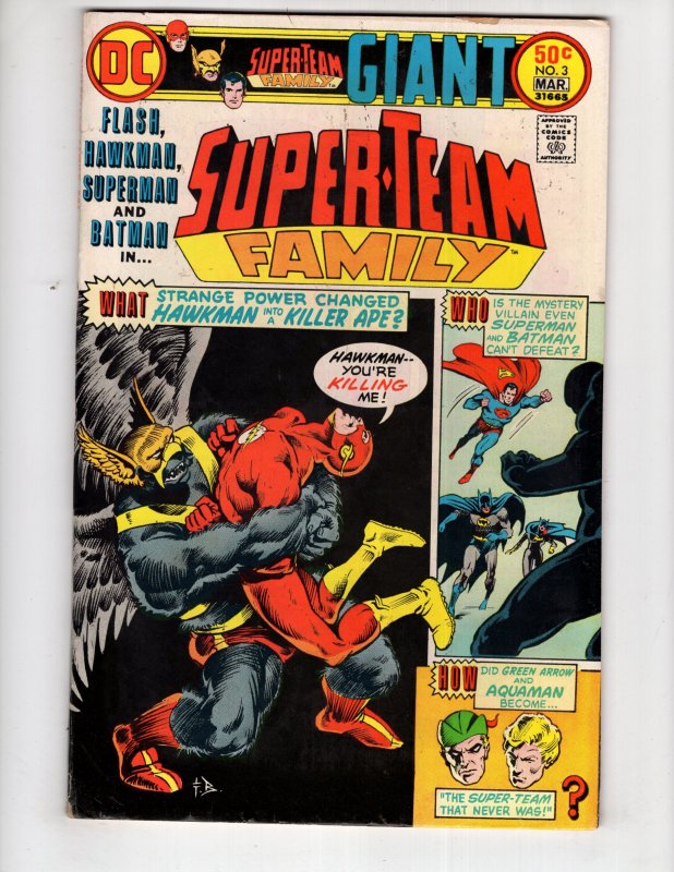 Super-Team Family #3 (1976) SUPERMAN BATMAN HAWKMAN GORILLA GRODD