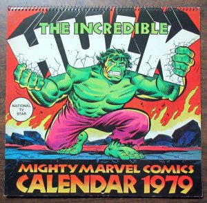 1979 Calendar The Incredible Hulk Mighty Marvel Comics Stan Lee Vintage Rare