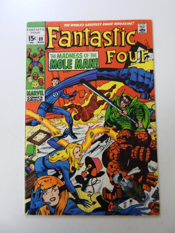 Fantastic Four #89 (1969) FN condition moisture damage