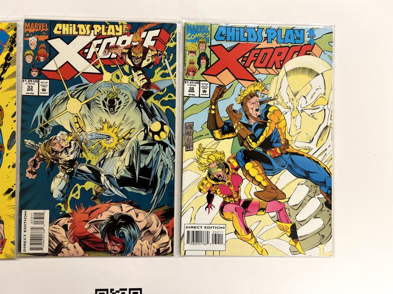 3 X-Force Marvel Comic Books #32 33 34  Thor Avengers Defenders X-Men 58 JS5
