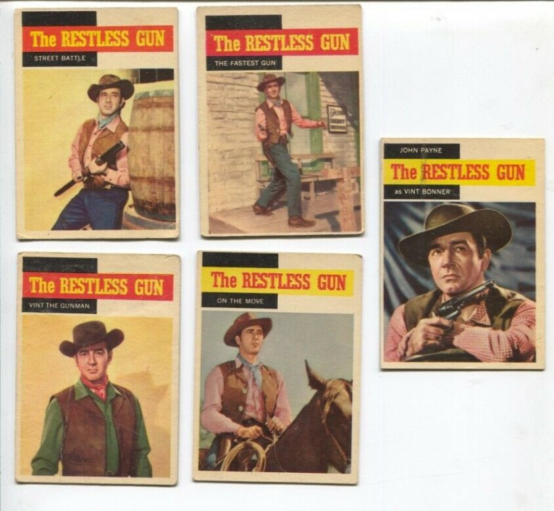 Restless Gun Western TV Series Trading Card Set 1958-John Payne | Comic ...