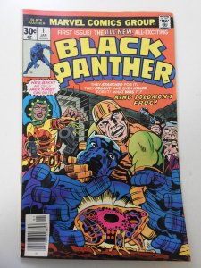 Black Panther #1 (1977) VG- Condition cover and 1st 5 wraps detached top staple