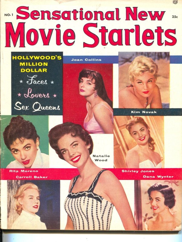 Sensational New Movie Starlets-No.1-Carroll Baker-Rita Moreno-Kim Novak-1956