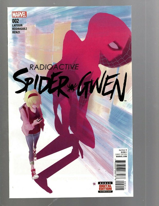 Lot Of 9 Spider-Gwen Marvel Comic Books # 1 2 3 4 5 6 7 8 + # 1 Variant Man TJ3