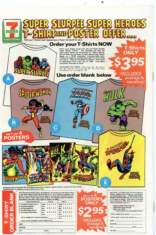 Spider-Man Captain America Incredible Hulk & Spider-Woman #1 (1981) VF+ 8.5