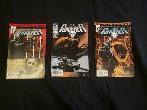 THE PUNISHER 3PC (FN/VF) ISSUES #1-3, AMERICAN UGLY, BADABOOM, BADABING 2000-01