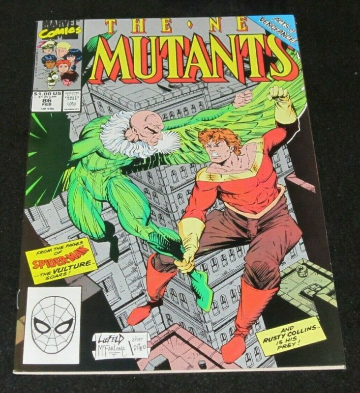 The New Mutants #86 VF+ Marvel Comic Book Todd McFarlane/Rob Liefeld Stryfe