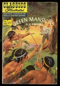 CLASSICS ILLUSTRATED #90 HRN 89-GREEN MANSIONS-JUNGLE VG 