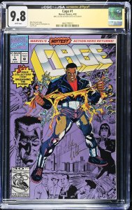 Cage #1 Signed By Mike Colter (4/92) Graded CGC x JSA 9.8