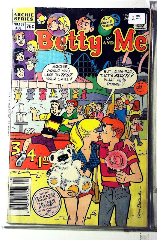 Betty and Me #169 (1988) Archie Comics Veronica 1st Print Comic Book