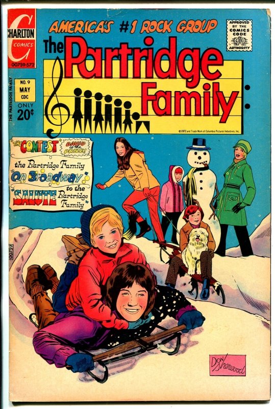 Partridge Family #9  1972 - Charlton  -VG - Comic Book