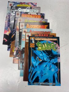 8 VALIANT comic books Rai Future Force Shadow Hawk II Harbinger 21 KM39