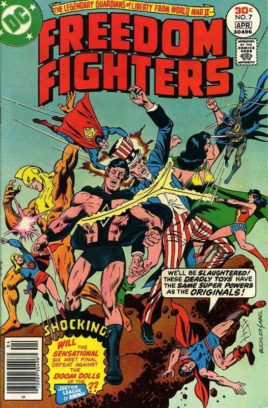 Freedom Fighters #7 FN ; DC | Uncle Sam Doom Dolls of the JLA