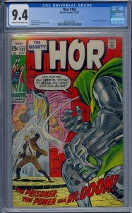 THOR #182 CGC 9.4 1970 MARVEL COMICS DOCTOR DOOM JOHN BUSCEMA