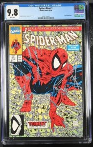 SPIDER-MAN #1 CGC 9.8 TODD MCFARLANE WHITE PAGES