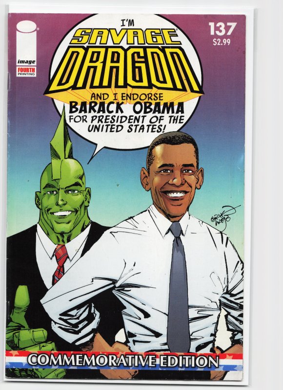 Savage Dragon #137 Fourth Print Cover (2008) The Amazing Joy Buzzards