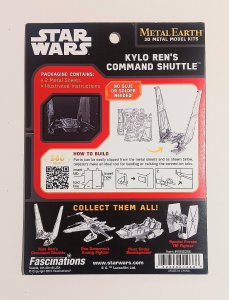 KYLO REN COMMAND SHUTTLE | STAR WARS FORCE AWAKENS | 3D METAL MODEL | NEW IN BOX