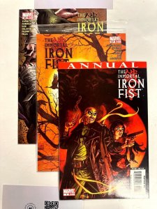 3 Immortal Iron Fist Marvel Comic Books # 26 27 1 ANN. Hulk Thor X-Force 26 EJ10
