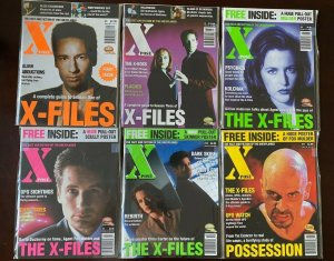 Xpose Magazines lot #1-11 Visual Imagination X-Files 6 pieces 8.0 VF (1996-97)