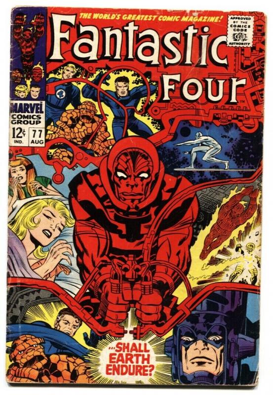 FANTASTIC FOUR #77 1968- SILVER SURFER-JACK KIRBY ART G