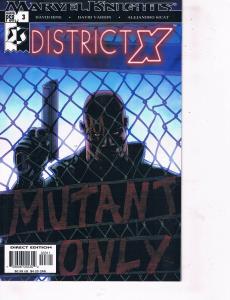 Lot Of 5 District X Marvel Comic Books # 1 2 3 4 5 X-Men Wolverine Gambit TW24