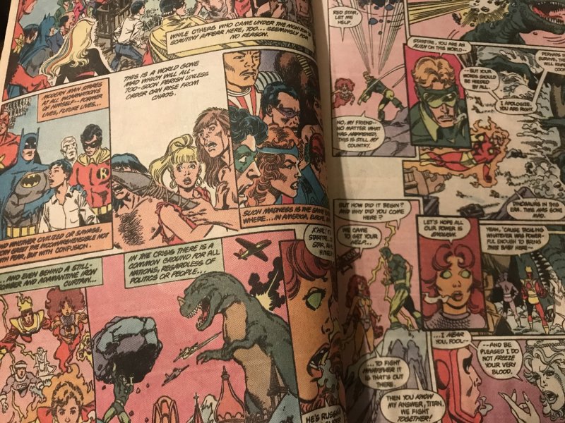 Crisis on Infinite Earths #5 : DC 8/85 Gd; filler - reader; George Perez art