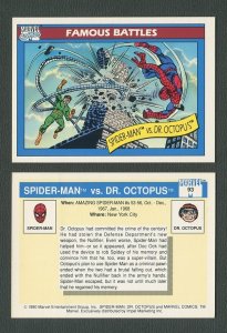 1990 Marvel Comics Card  #93 (Spiderman/Doc Ock) / NM-MT oc