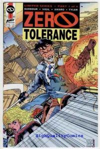 ZERO TOLERANCE #1, NM+, Tim Vigil, Tyler, 1990, Blood, more TV in store