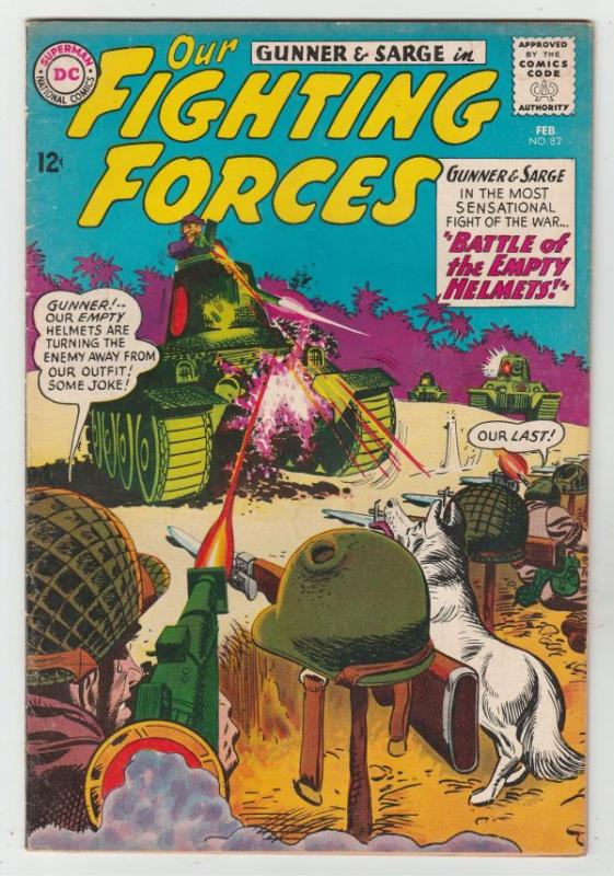 Our Fighting Forces #82 (Feb-64) VG/FN+ Mid-Grade Gunner and Sarge, Pooch