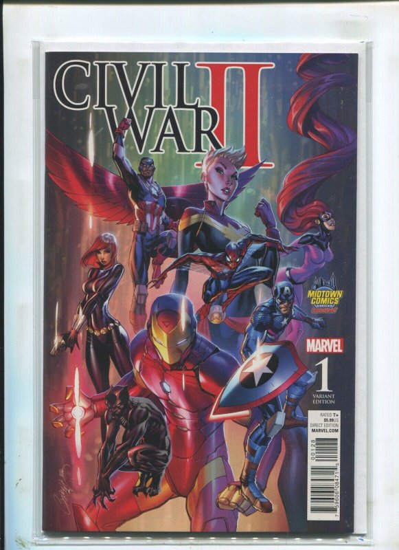 Civil War II #1 - J. Scott Campbell Midtown Comics Exclusive Var. (9.2OB) 2016