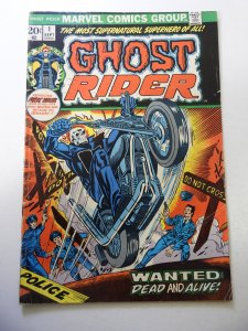 Ghost Rider #1 (1973) 1st Cameo App of Damion Hellstrom! VG+ Condition