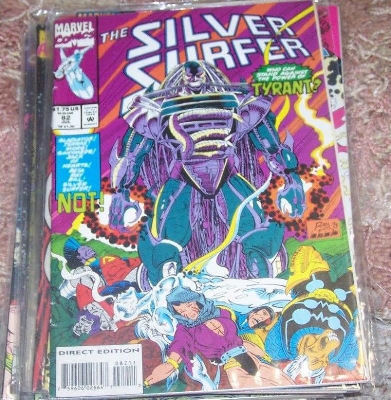 SILVER SURFER COMIC LOT 5 ISSUES # 81 82 83 84 85+ RARE PRINTING ERROR MARVEL