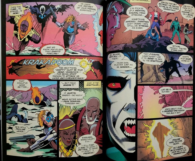 Midnight Sons Unlimited #4 (Marvel 1993) Blade, Ghost Rider, Morbius Tristan Art