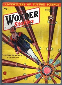 WONDER STORIES 1933 MAY-SCI FI PULP-FRANK R PAUL ART! VG