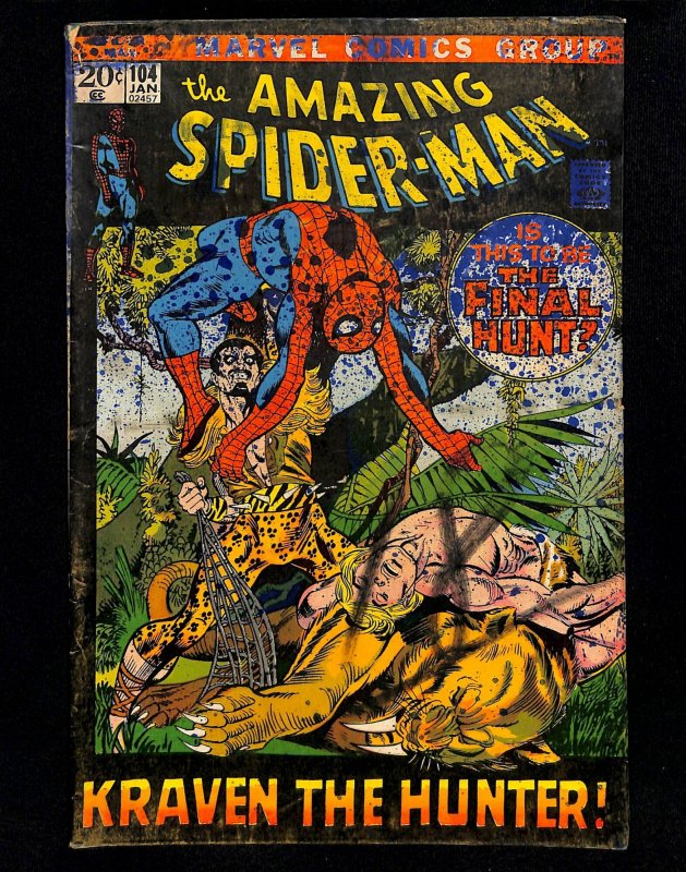 Amazing Spider-Man #104 Kraven the Hunter!