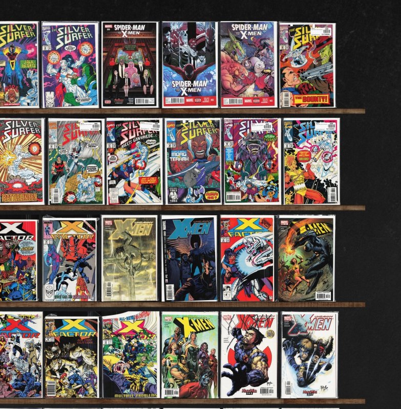 Huge Lot 150+ Comics with Silver Surfer, Ultimate X-Men, X-Factor & More!