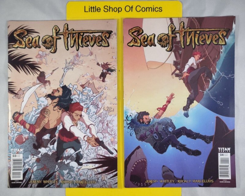 Sea of Thieves #1 2 3 4 Cover A Complete Set 2018 Titans Comics